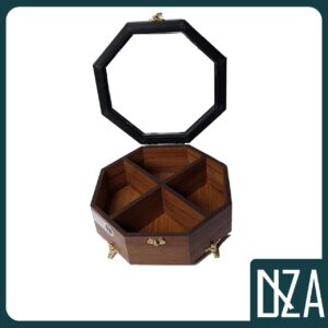 تی بگ چوبی چهار خانه هشت ضلعی