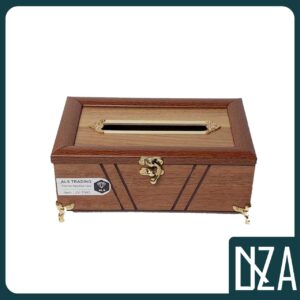 جا دستمالی چوبی با یراق برنجی